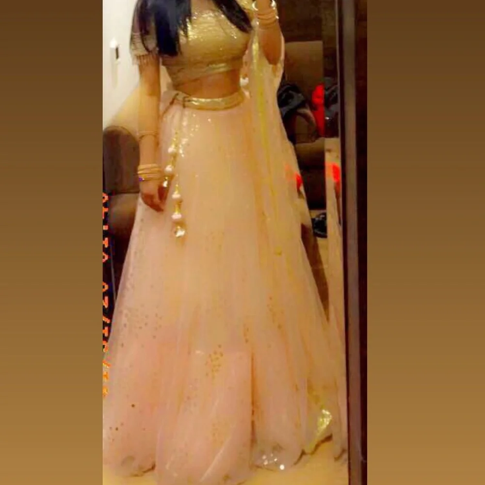 Light pink royal extremely heavy lehenga! - Picture 2 of 11